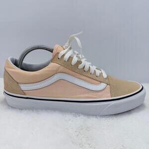 Vans Old Skool Bleached Apricot True White Sneakers Mens 9 / Womens 10.5